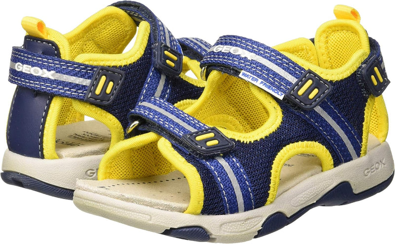 Geox B Sandal Multy Boy A Lauflernschuhe 21 EU Blau Navy Yellow C0657, 21 EU Blau Navy Yellow C0657