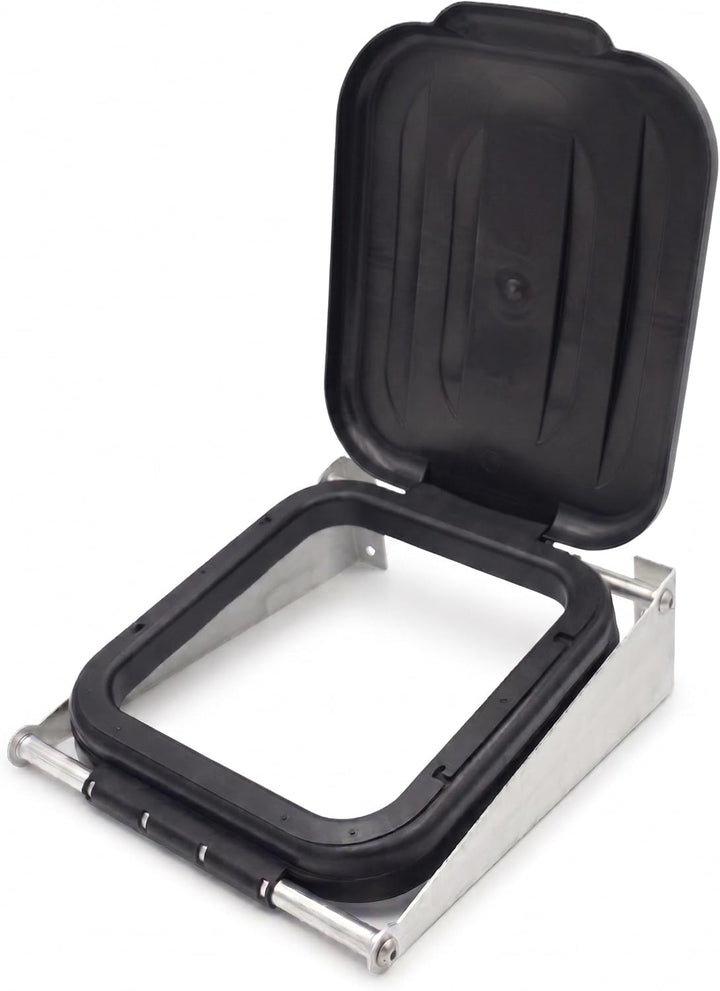 Müllsack Wandhalterung mit Deckel | 70-120L | Abfallbehälter Aluminium Müllsackhalter wandmontage |