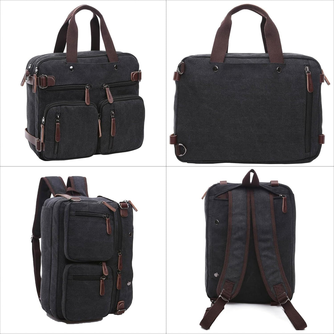 Laptop-Aktentasche, wandelbarer Rucksack, Kuriertasche, Handtasche, multifunktionaler Reiserucksack,