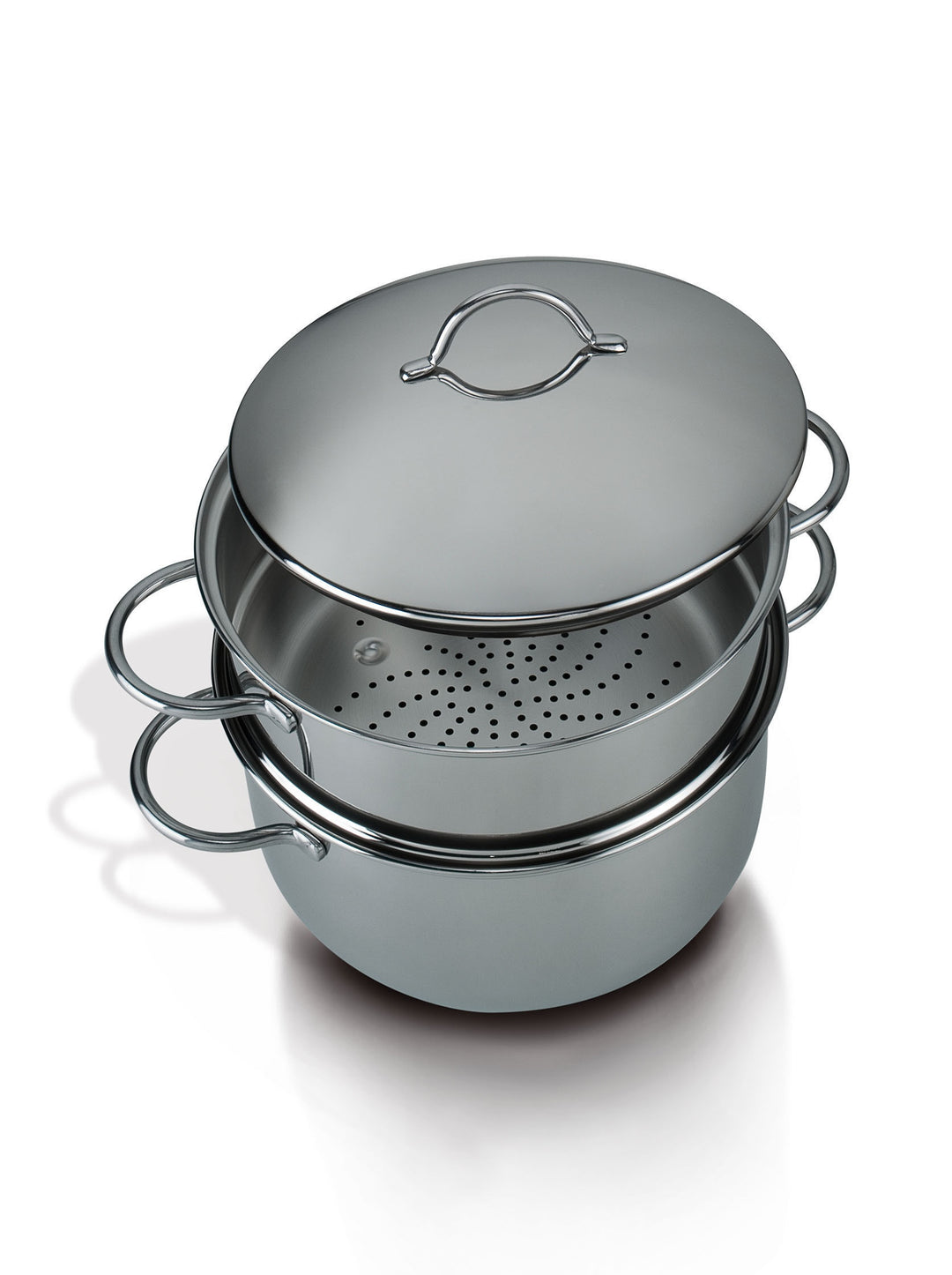 Barazzoni vaporset vaporset ohne Boden 20 cm Edelstahl 18/10 – Made in Italy, Edelstahl, Stahl, Damp