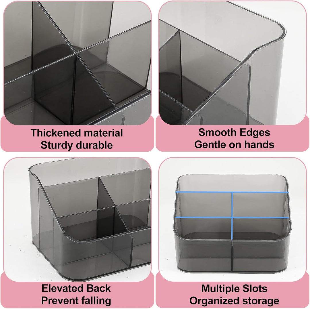 DASITON Make Up Organizer mit 5 Fächern, Pinselhalter Kosmetik Aufbewahrung Makeup Pinsel Organizer