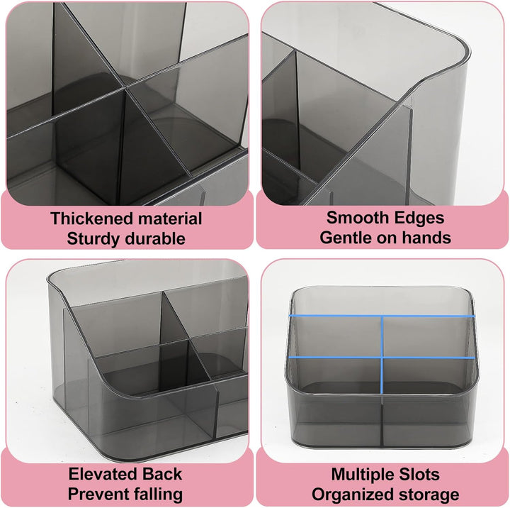DASITON Make Up Organizer mit 5 Fächern, Pinselhalter Kosmetik Aufbewahrung Makeup Pinsel Organizer