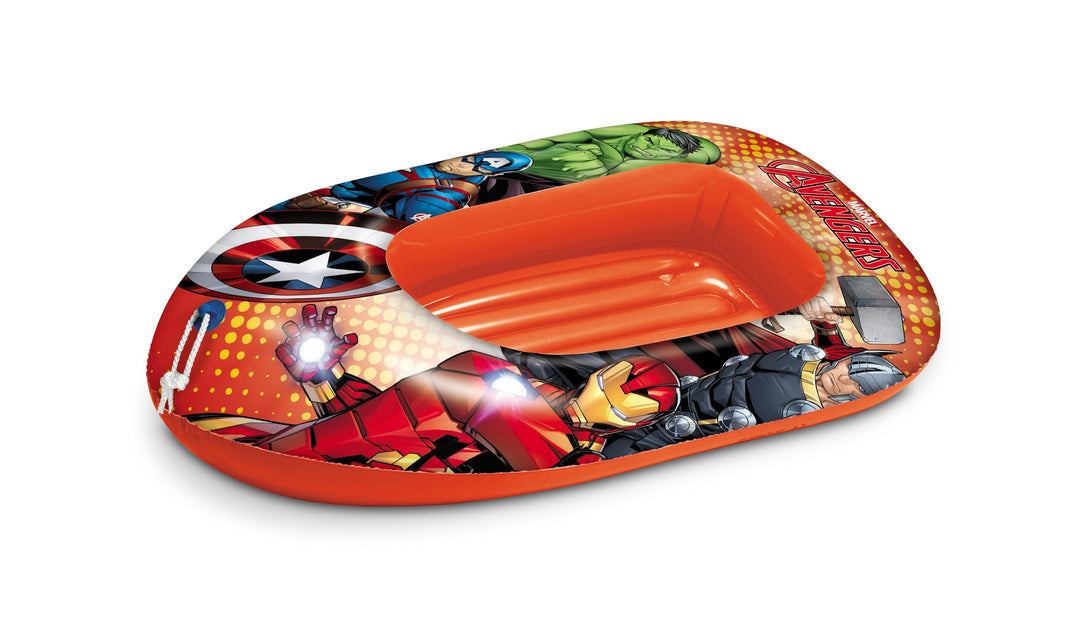Mondo Toys – Marvel Avengers Big Boot – aufblasbares Schlauchboot 112 cm mit weicher Basis – 16946