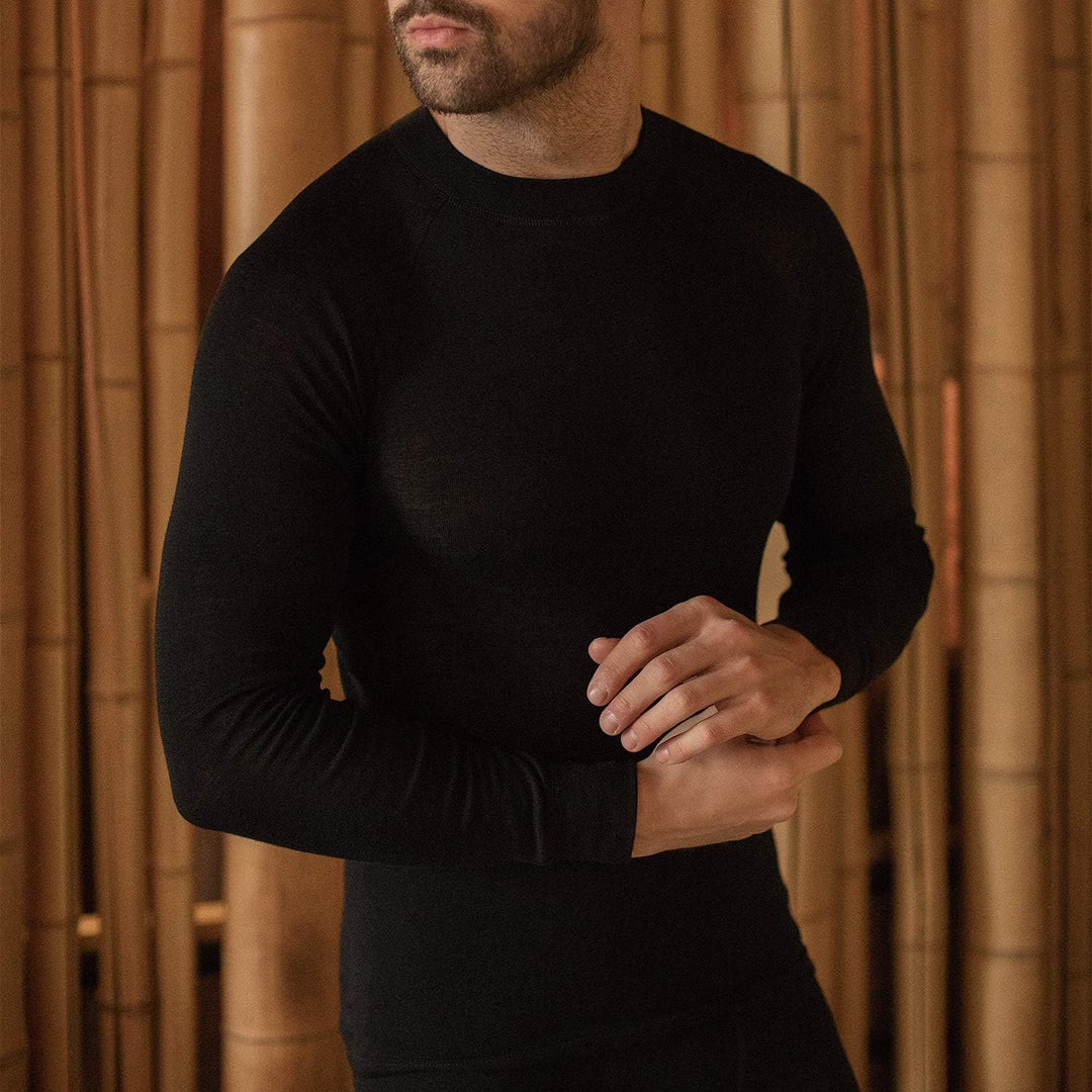 Thermowave Herren Merino Warm Long Sleeve Oberteil XL Schwarz, XL Schwarz
