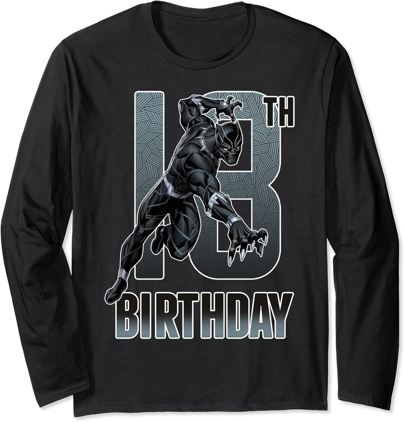 Marvel Black Panther 18th Birthday Langarmshirt