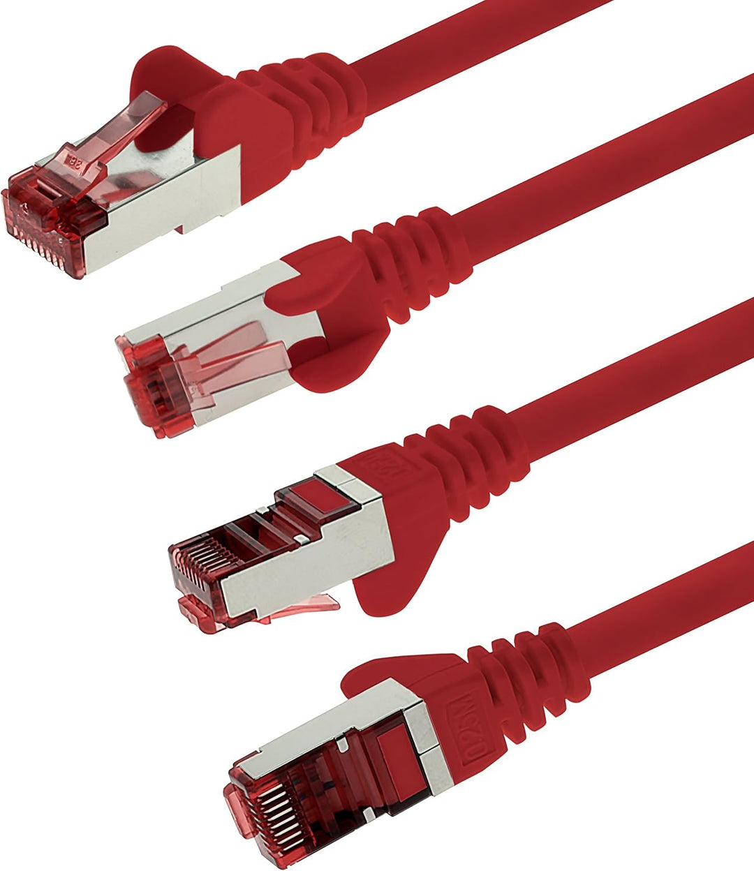 1aTTack.de 10x 10m - Cat 6 Netzwerk-Kabel Patch-Kabel Cat6 RJ45 SFTP - Rot
