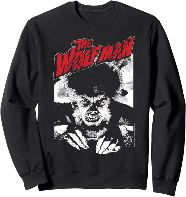 Universal Monsters The Wolfman Title Portrait Sweatshirt