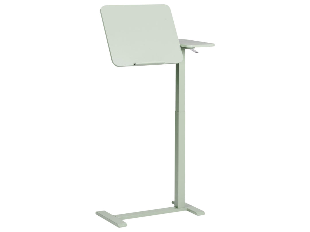 Beliani Laptoptisch höhenverstellbar 70 x 40 cm hellgrün modern Homeoffice Büro Schola