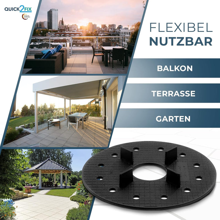 QUICK2FIX® 50 x Splittbettlager - Tellerfugenkreuz - Tellerfugenkreuz-Sandbettlager - Kiesbettlager