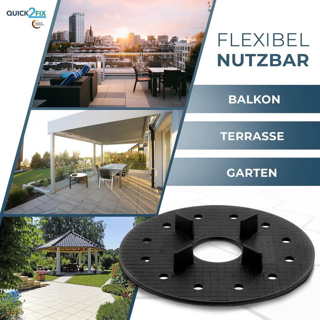 QUICK2FIX® Splittbettlager SET- Sandbettlager - Kiesbettlager - SET - (30 x Ganze + 20 x Halbe + 4 x