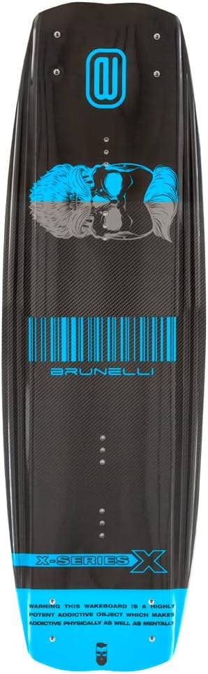 Brunelli Carbon Wakeboard Set 138 cm Wake Binding Wakeboardbindung XL (43-47), XL (43-47)