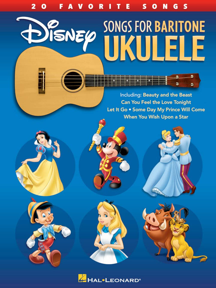 Disney Songs for Baritone Ukulele: 20 Favorite Songs, Taschenbuch