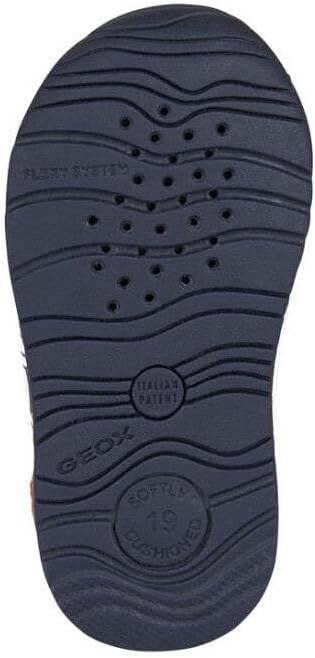 Geox Jungen B Rishon Boy First Walker Shoe 21 EU White Navy, 21 EU White Navy