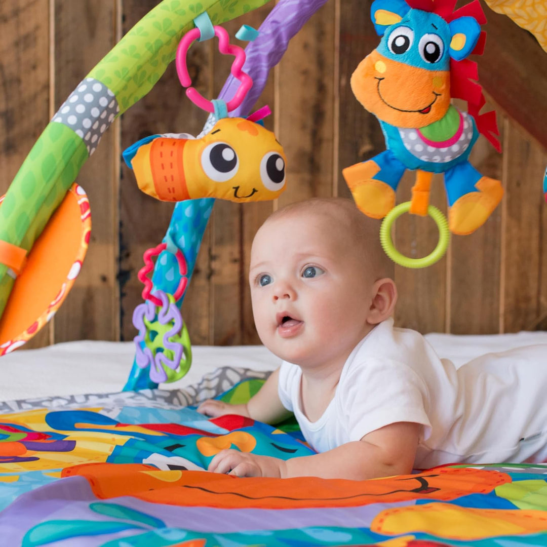 Playgro Erlebnis Spiel- und Krabbeldecke Pferd Klipp Klapp, Mit Musik, Ab 0 Monaten, Mehrfarbig, 402