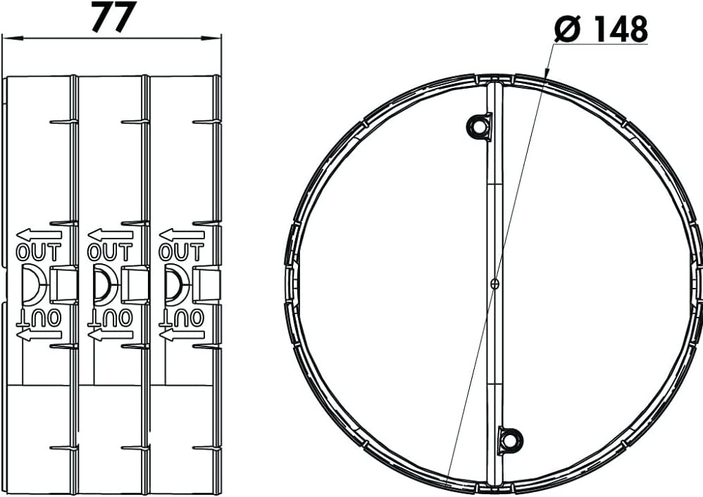 NABER Rückstauklappe THERMOBOX/Wärmerückhaltesystem / Ø150mm
