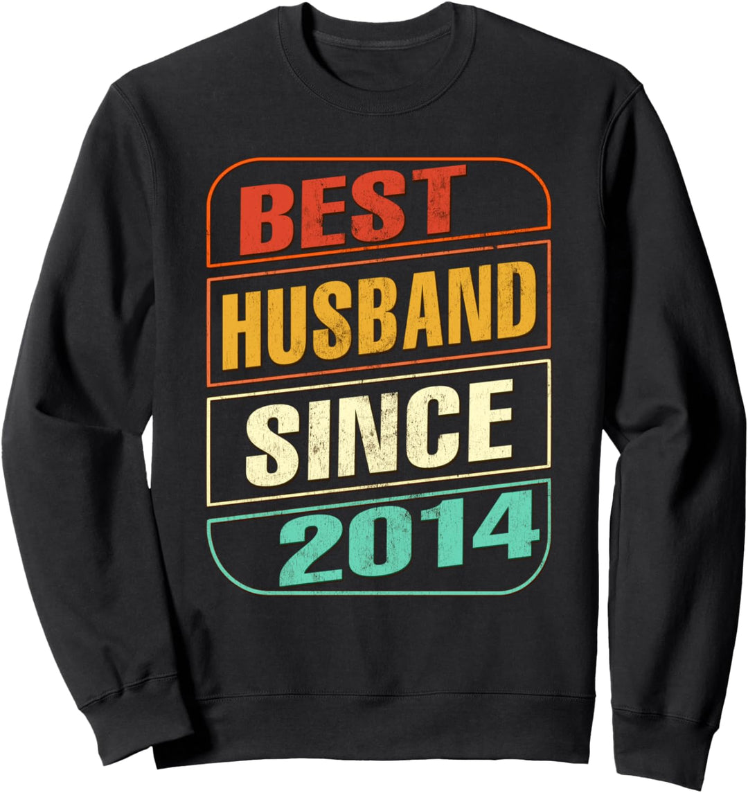 Geschenk zum 7. Hochzeitstag, für den besten Ehemann seit 2014. Sweatshirt