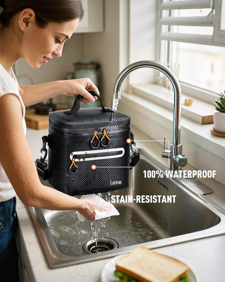 Lekesky 12/20L Verstärkter Isolierter Kühltasche – Tragbarer Kühltasche, Wasserdichter & Undichtheit