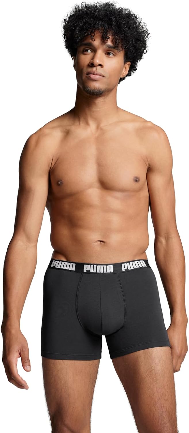 PUMA Herren Boxershorts (3er Pack) M Grey Combo, M Grey Combo