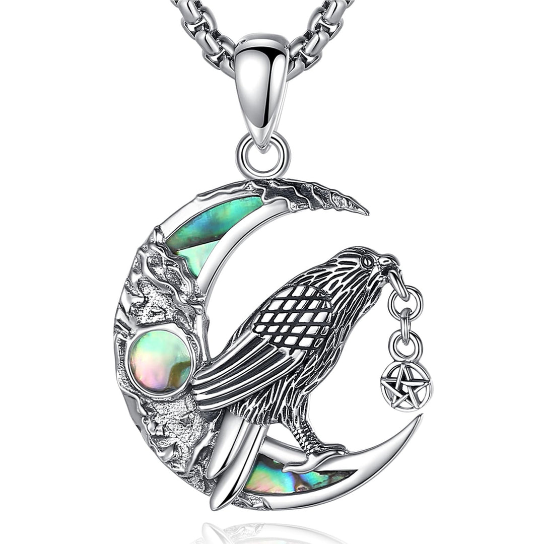 AEONSLOVE Göttin Lilith Kette 925 für Damen, Dreifache Mondgöttin | Lebensbaum Erdmutter Göttin | He
