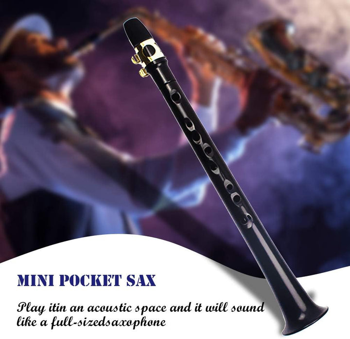 FOVERN1 Taschen-Saxophon-Set, Mini-Saxophon, tragbares Holzblasinstrument, professionelle Instrument