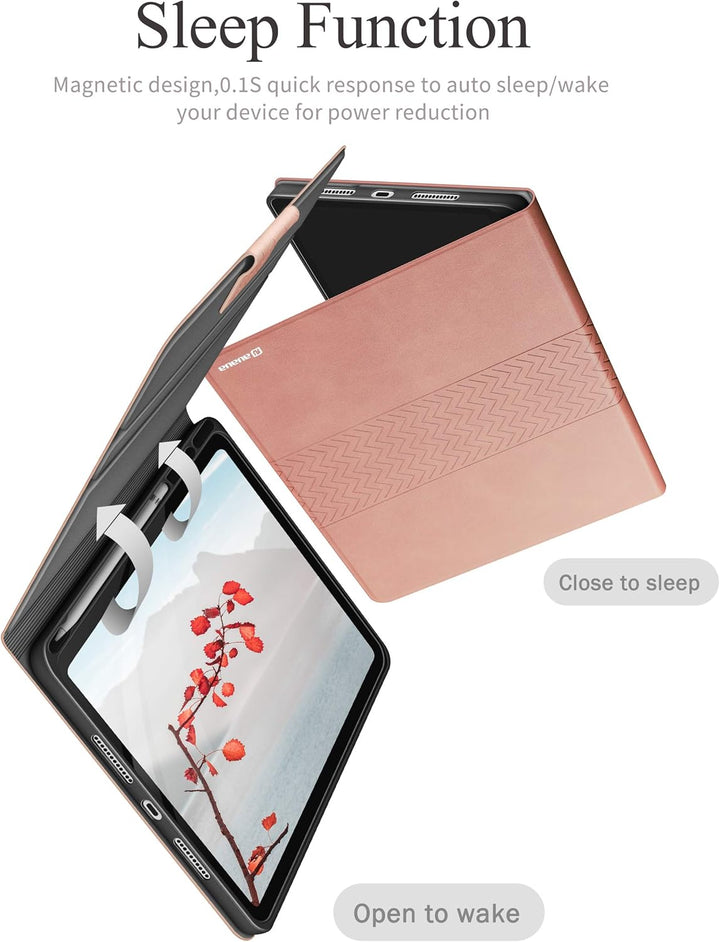 AUAUA Hülle für iPad Air 3 2019/iPad Pro 10.5 2017 mit Apple Stifthalter PU Leder Auto Schlaf/Wach F