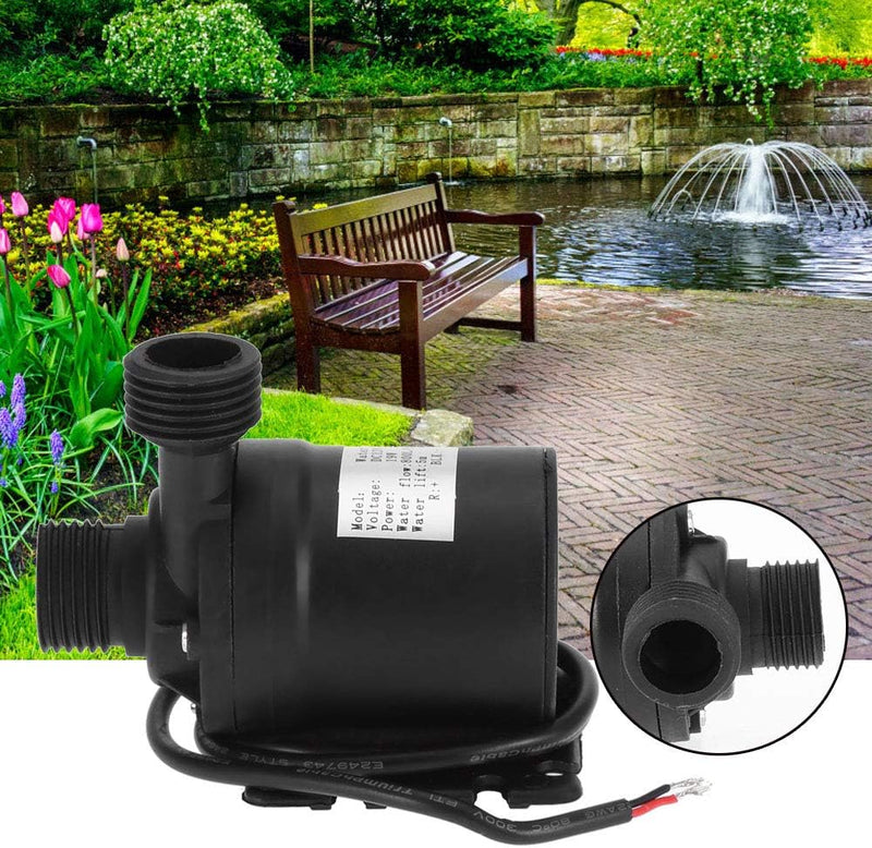 DC 12V 800L / H 5M Brushless Tauchwasserpumpe, Tauch Mini Ultra Leise Wasserpumpe für Brunnenpool So