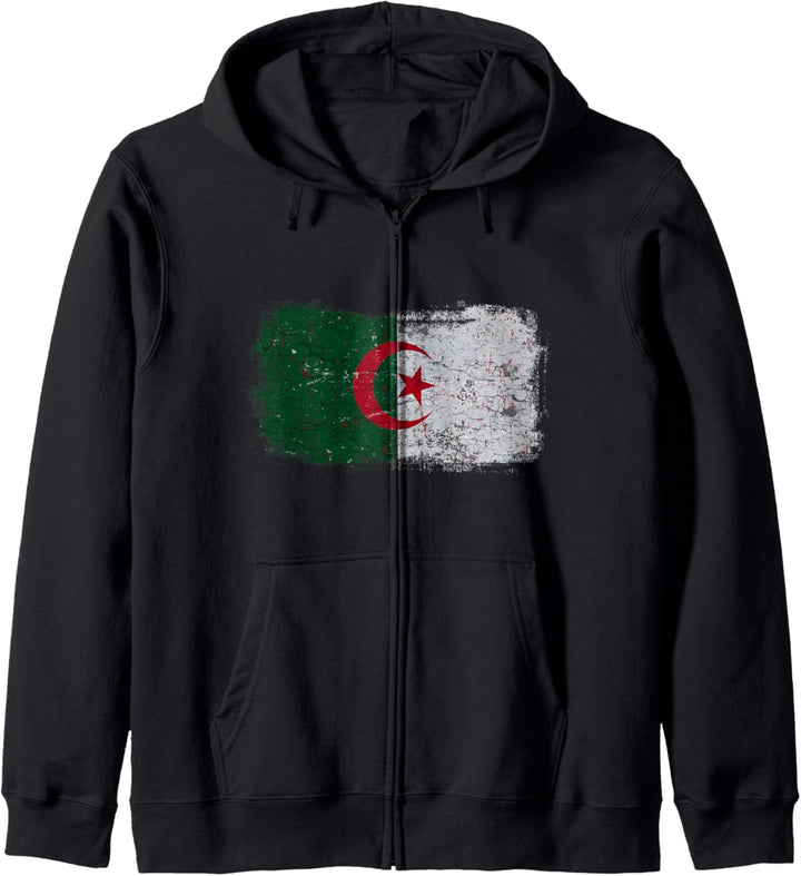 Algerien Algerische Nationalflagge Kapuzenjacke