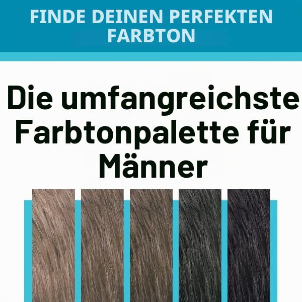 Just For Men Farbgel für Bart und Schnurrbart, natürliches Aussehen, lange Haltbarkeit, Dunkelbraun,