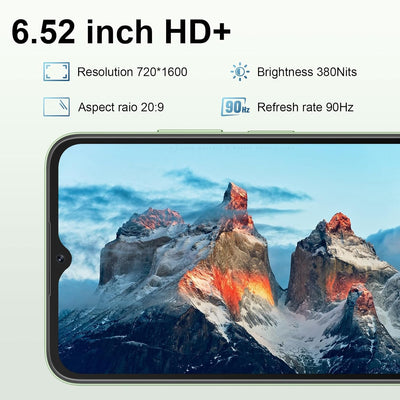 Blackview A52 Pro Handy 8GB/128GB, 90Hz, 5180mAh,Smartphone Ohne vertrag 6.52" HD+ Display, Octa Cor