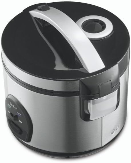 Simeo CRM230 Reiskocher aus Graphit, Edelstahl, 3 l, Knöpfe, 500 W, 220-240 V, 50-60 Hz