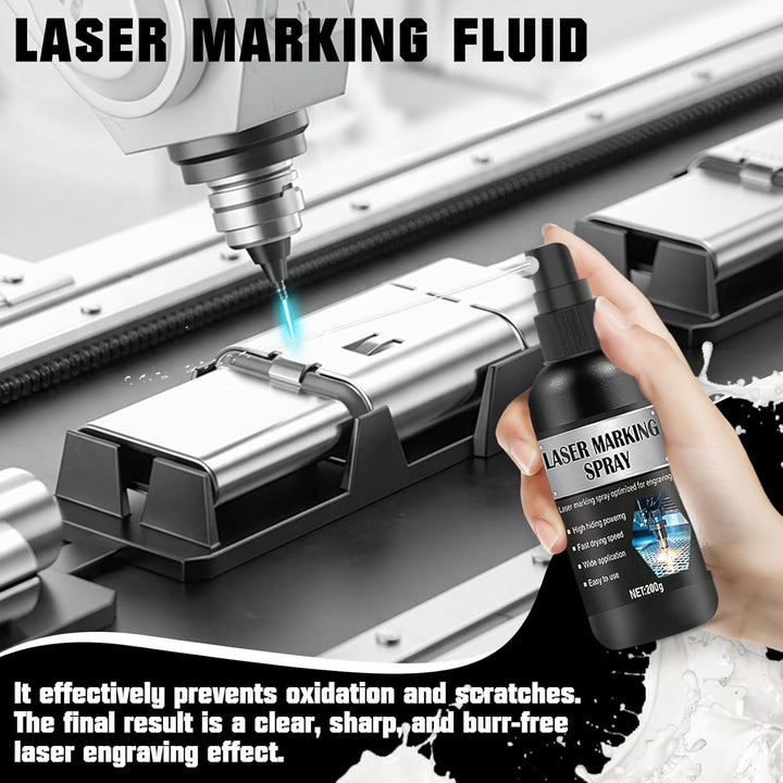Laser Markierungsspray, Lasergravur Spray, Laser Marking Liquid, Lasermarkierungsflüssigkeit, Geeign