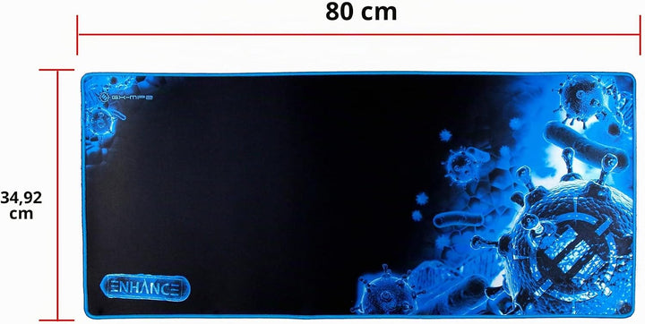 ENHANCE GX-MP2 Extended Gaming Mauspad - XXL Mauspad (80 x 35 cm) Mehrfarbig (Blau/Schwarz), Mehrfar