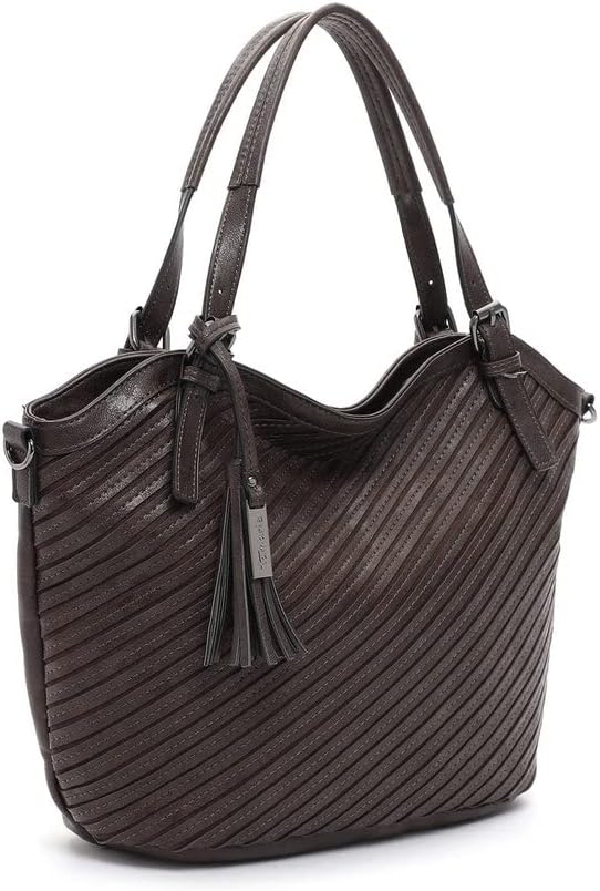 Tamaris Shopper Julina 32026 Damen Handtaschen Streifen Einheitsgrösse Brown 200, Einheitsgrösse Bro
