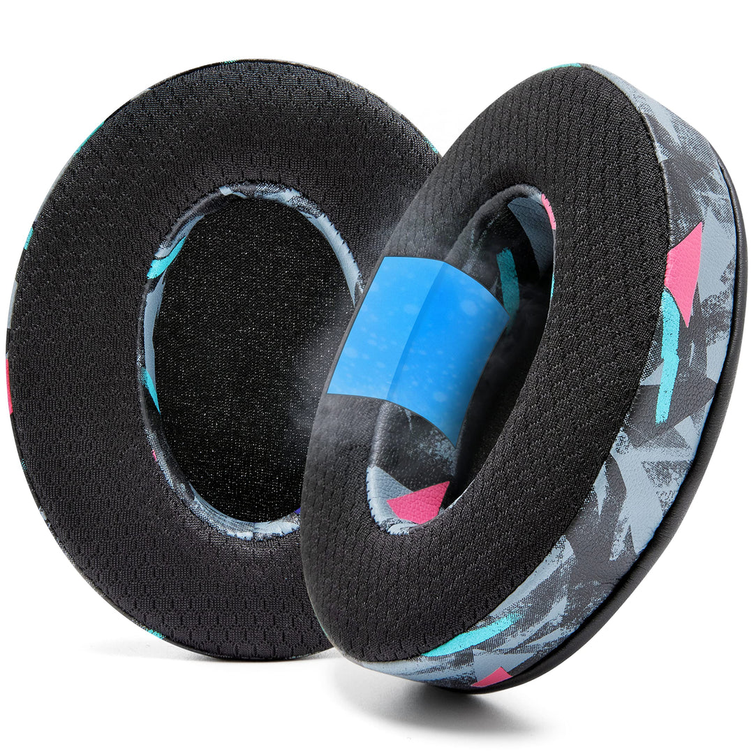 WC Freeze Hybrid Fabric Cooling Gel Ersatz-Ohrpolster – kompatibel mit HyperX Cloud, Steelseries Arc