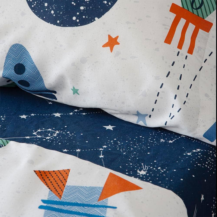 COTTON ARTean Bettwäsche-Set für Kinder, 105 x 190/200 cm, hypoallergen Cama 105 X 190/200 Bunt, Cam