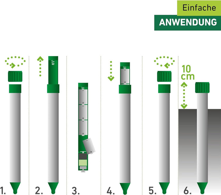 Windhager Wühlmaus- & Maulwurfvertreiber Premium, Wühlmausabwehr, Maulwurfvertreiber, Maulwurfabwehr