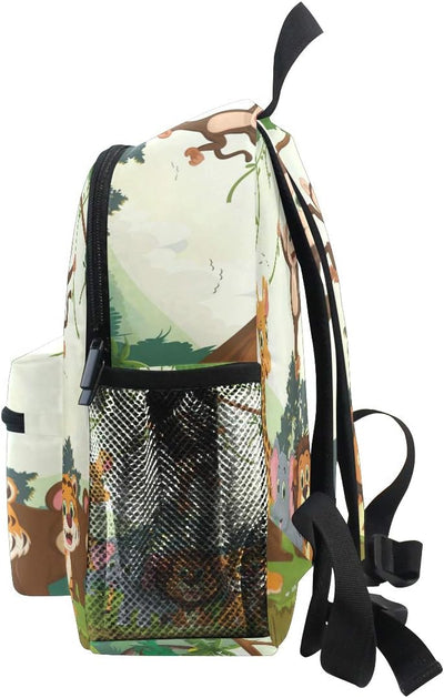 Kinderrucksack Jungle Animals Kindergarten Kindergartentasche für Kleinkinder Mädchen Jungen