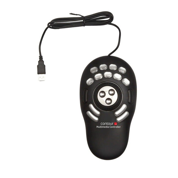 Contour Multimedia Controller PRO v2 | Ergonomisches Jog Wheel für Video/Musik/Bildbearbeitung | USB