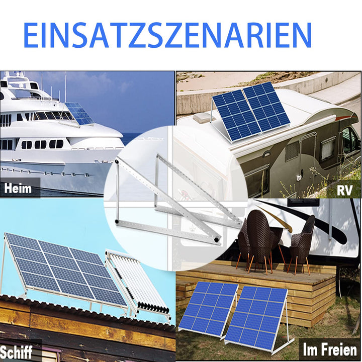 Solarpanel Halterung,Universal Solarmodul Halterung Flachdach,Solarmodul Halterung mit Einstellbarem