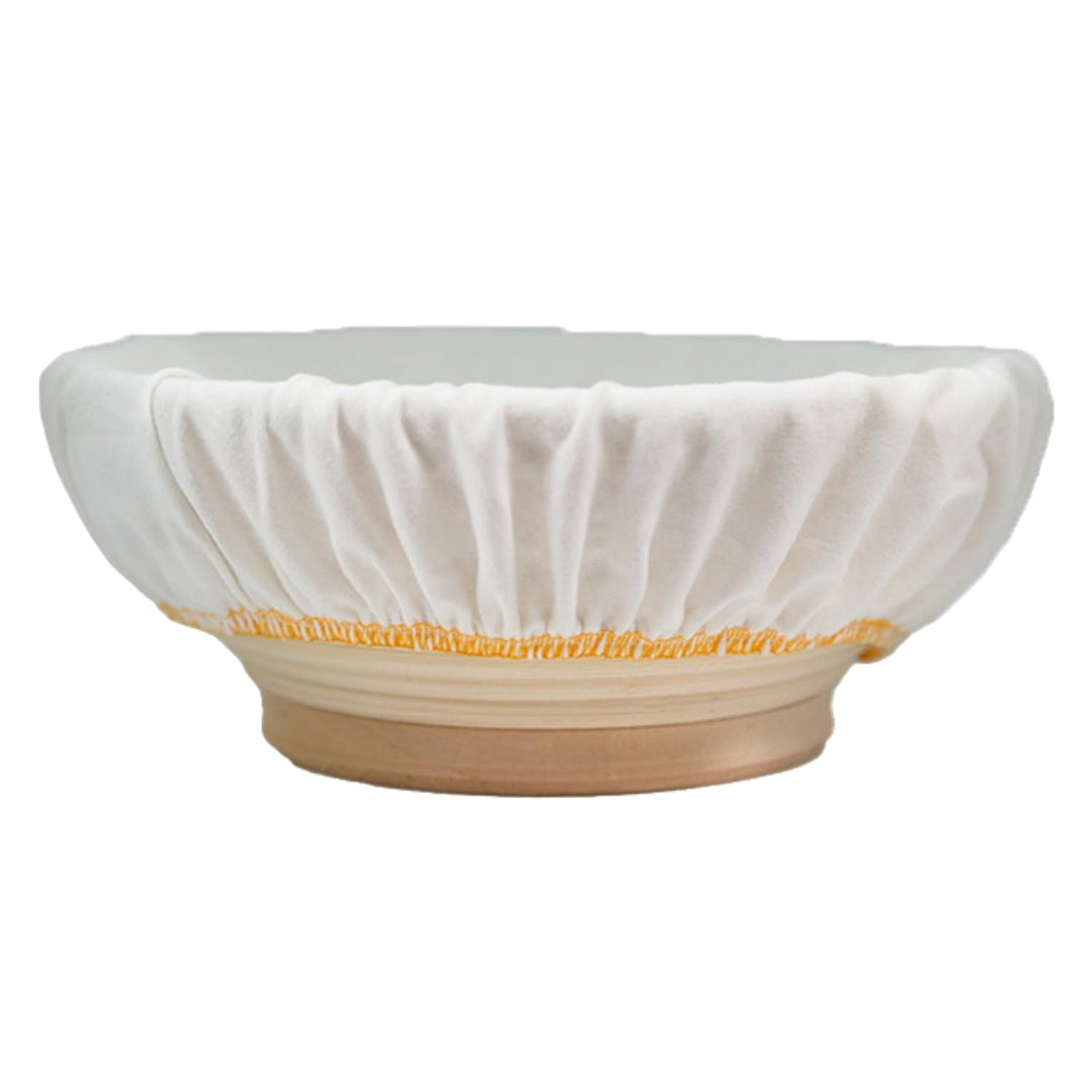 Marcel Paa - Premium Gärkorb-Set rund, 20 cm Durchmesser, Gärkörbchen aus Peddigrohr zum Brot backen