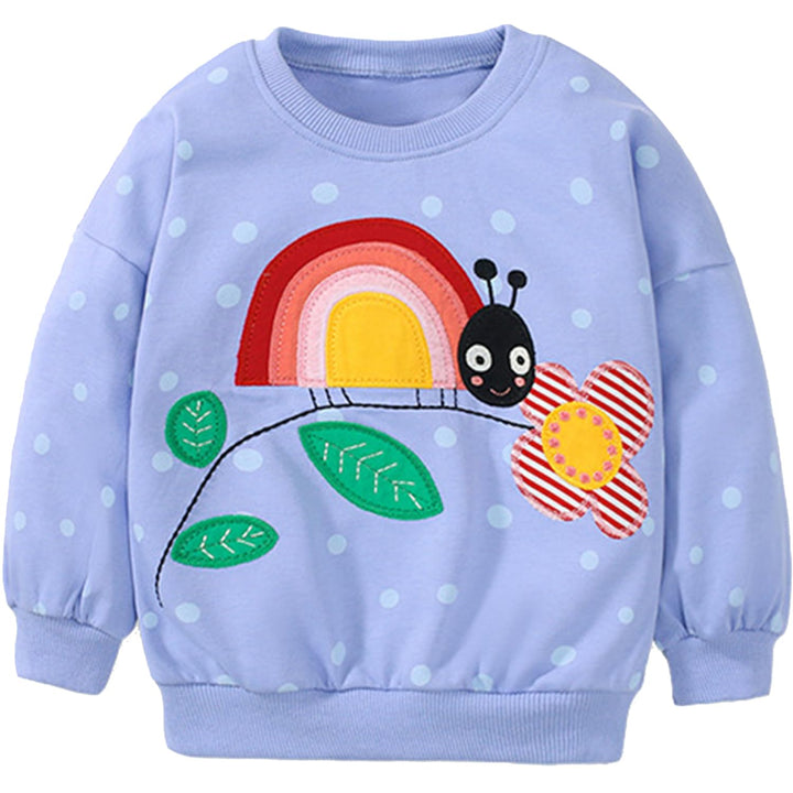 Mädchen Pullover für Kinder Langarmshirt Baumwolle Sweatshirt Winter Kleidung Langarm Tops 1-7 Jahre