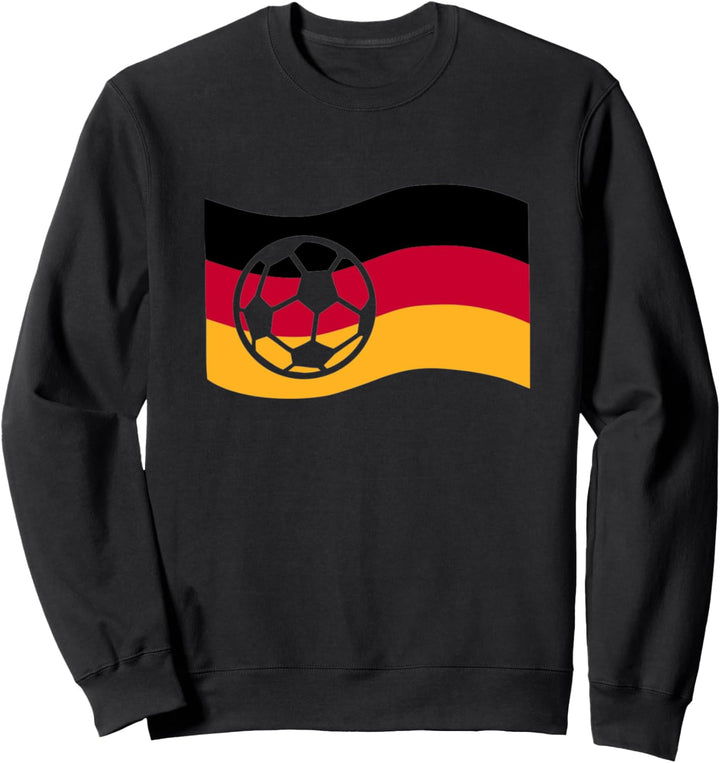 Deutschland Flagge Fussball Sweatshirt