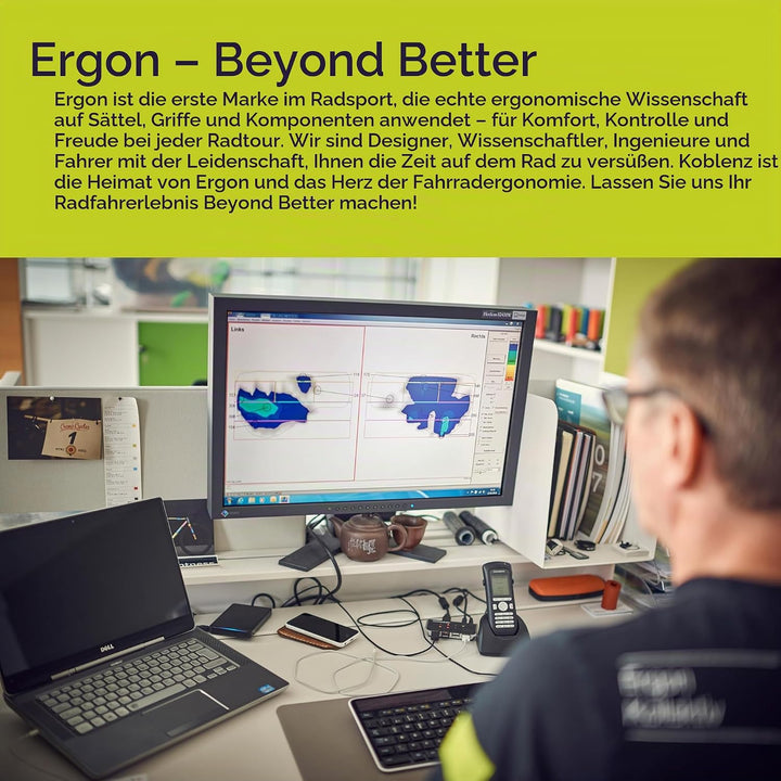 Ergon – GFR1 Fahrradgriff | MTB Gravity, Freeride | 2 Compounds | Unisex Einheitsgrösse Stealth, Ein