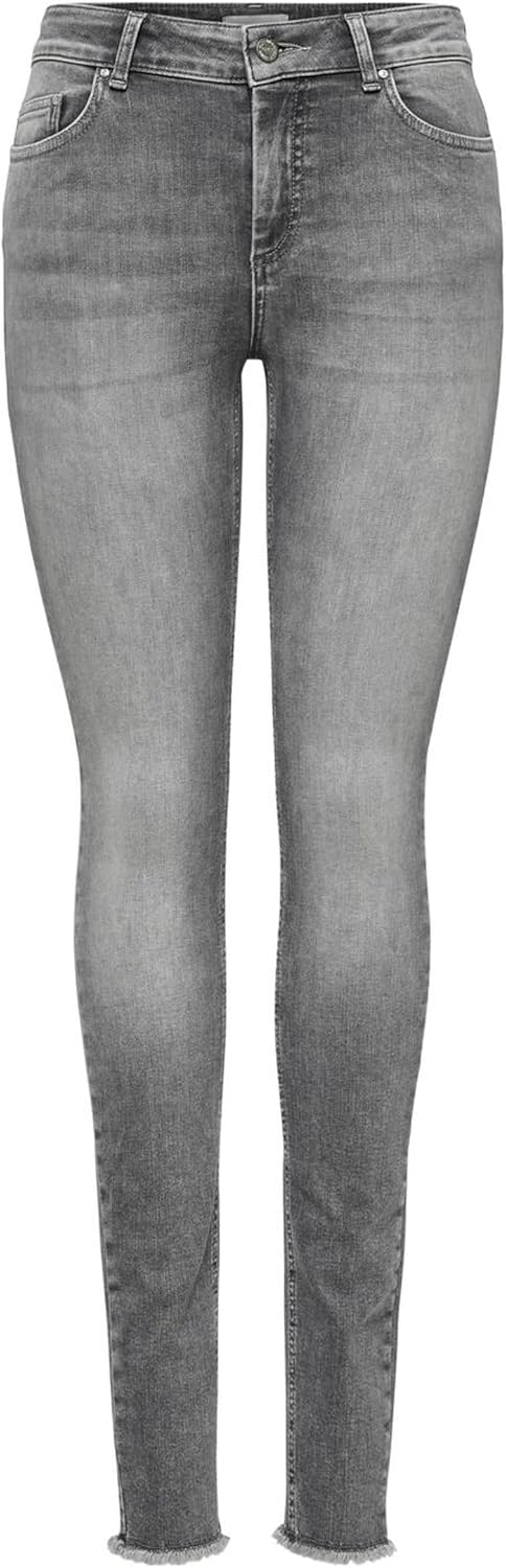 ONLY Female Skinny Jeans ONLBLUSH Mittlere Taille Skinny Fit Jeans XS / 34L Grey Denim, XS / 34L Gre