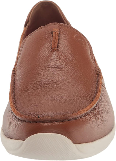 Clarks Herren Gorwin Step Sneaker 42.5 EU Hellbraunes Leder, 42.5 EU Hellbraunes Leder