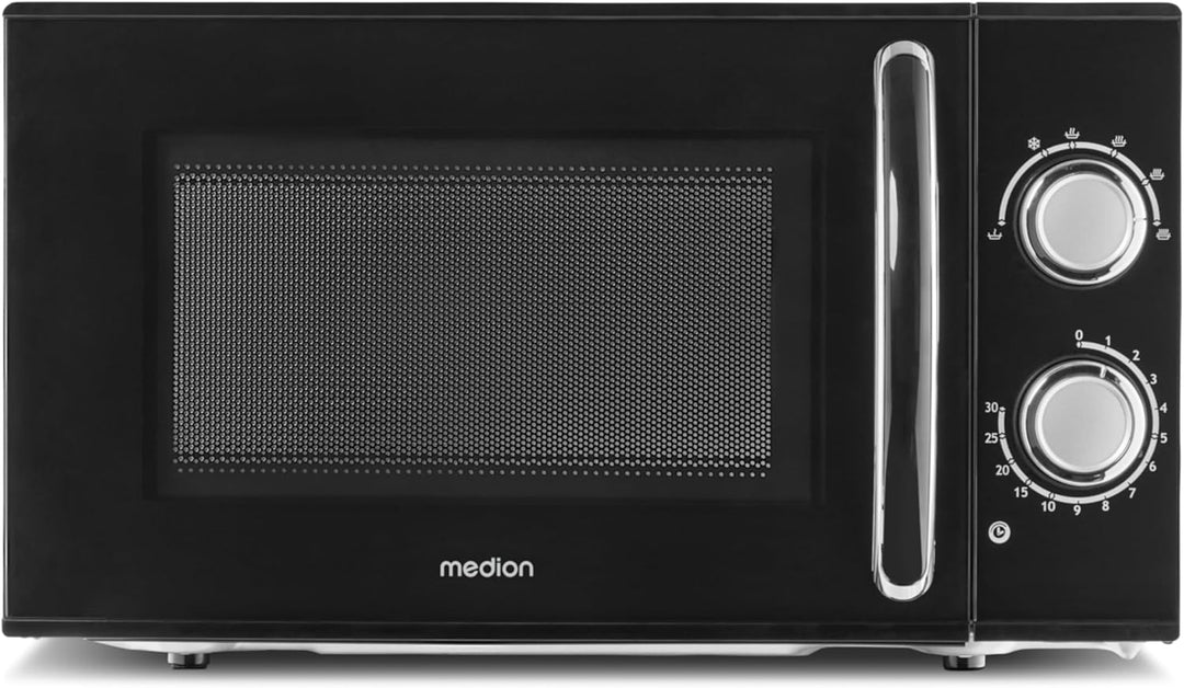 MEDION Mikrowelle, ca. 700 Watt Leistung, ca. 17 Liter Kapazität, 6 Stufen, Auftaufunktion, MD 15644