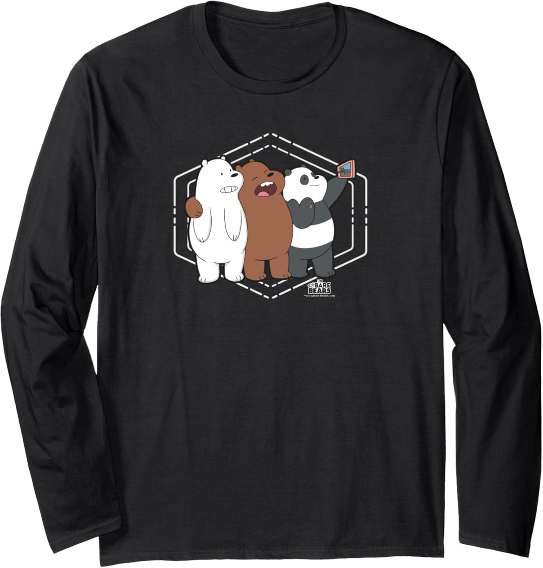 We Bare Bears Selfie Langarmshirt