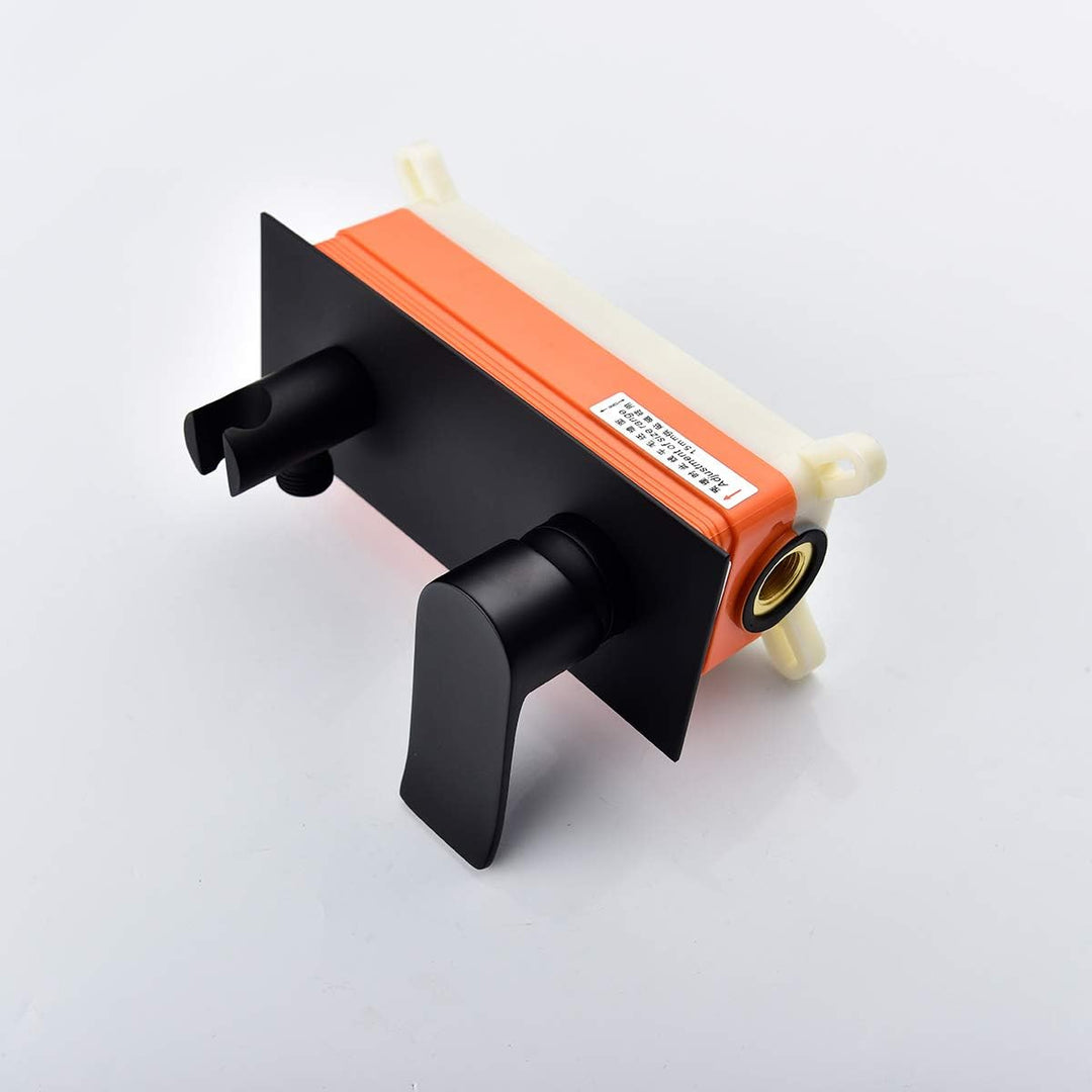 Tecmolog Handbrause WC Edelstahl Bidet Handbrause Warmes und Kaltes Wasser Unterputz Thermostat mit