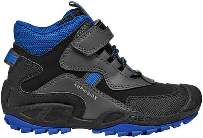 Geox Jungen J New Savage Boy B A Sneaker 24 EU Grau, 24 EU Grau