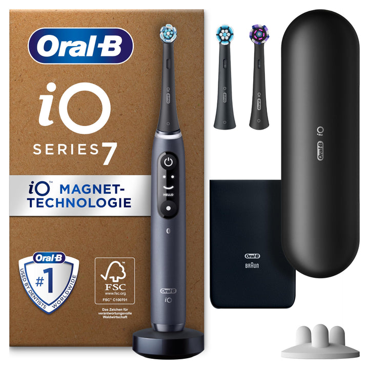 Oral-B iO Series 7 Plus Edition Elektrische Zahnbürste/Electric Toothbrush, Inkl. 3 Aufsteckbürsten,